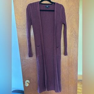 Maroon Mossimo Long Cardigan Size XS